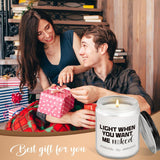 Valentines Gifts For Boyfriend Husband Him Men Couples Anniversary- Funny Valentines Day Presents For Men Husband Couple - Handmade Lavender Scented Candle (7Oz)