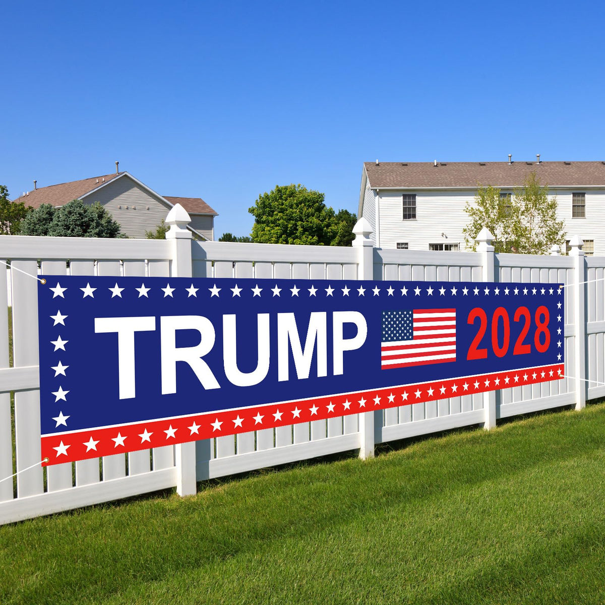Trump 2028 Flag President Election Banner for Yard Garden Outdoor Decor 98" x 18"