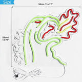 King of the Monster Neon Sign Dimmable LED Dinosaur Wall Light for Gaming Room Boys Decor