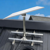 Adjustable for Starlink Standard 4/4X/Gen 3 Mount for Standing Seam Metal Roof with Starlink Pipe Adapter,Strong Load-Bearing Capacity,Alloy,No