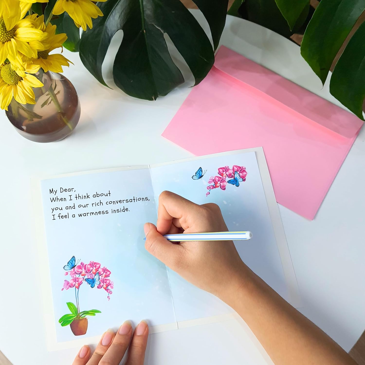 - Quilling Mothers Day Card, 5X7 In Butterfly Orchid Mother'S Day Card For Mom, Wife, Daughter, Sister, Grandma, Birthday Gift For Women With Envelope