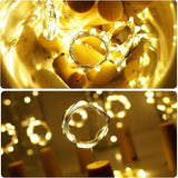 Bottle Lights 12 Pack 20 Leds Cork Lights For Wine Bottles Battery (Included) Powered Fairy Mini String Lights For Diy J