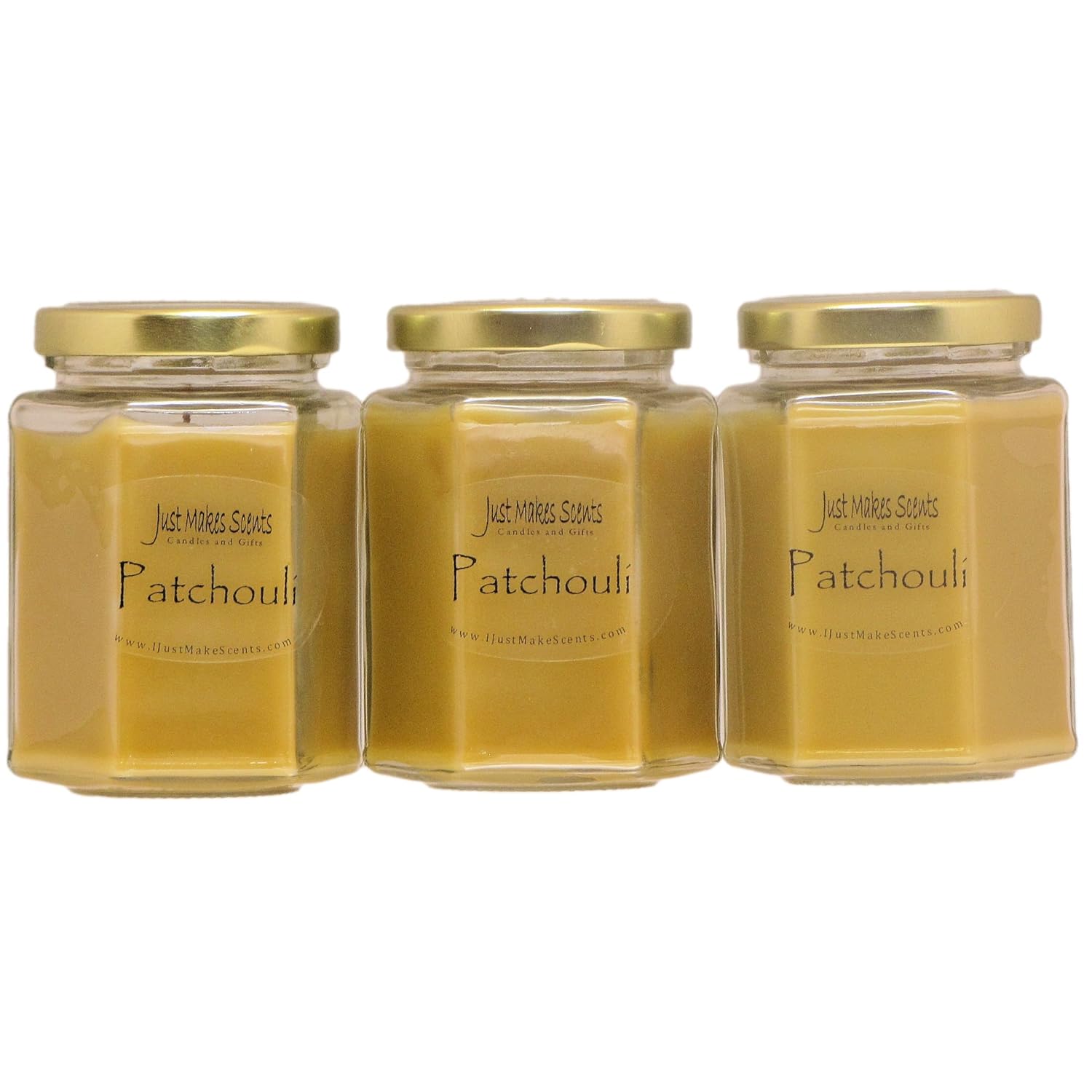 3 Pack - Patchouli Scented Blended Soy Candle | Hand Poured In The Usa