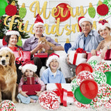 Merry Friendsmas Party Decorations Include Gold Glitter Merry Friendsmas Banner, Christmas Balloons For Friends Themed Xmas Holidays Party Supplies Decors