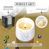 Pavilion - 11 oz Wax Reveal Candle, Natural Soy Wax Birthstone Candle, Jasmine Scented, Gemstone Candle with Crystal Inside, Birthday Gifts for Women, 1 Count (November)
