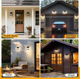 8 Pack Solar Fence Lights Waterproof Warm White Outdoor Yard Garden Post Deck Lights