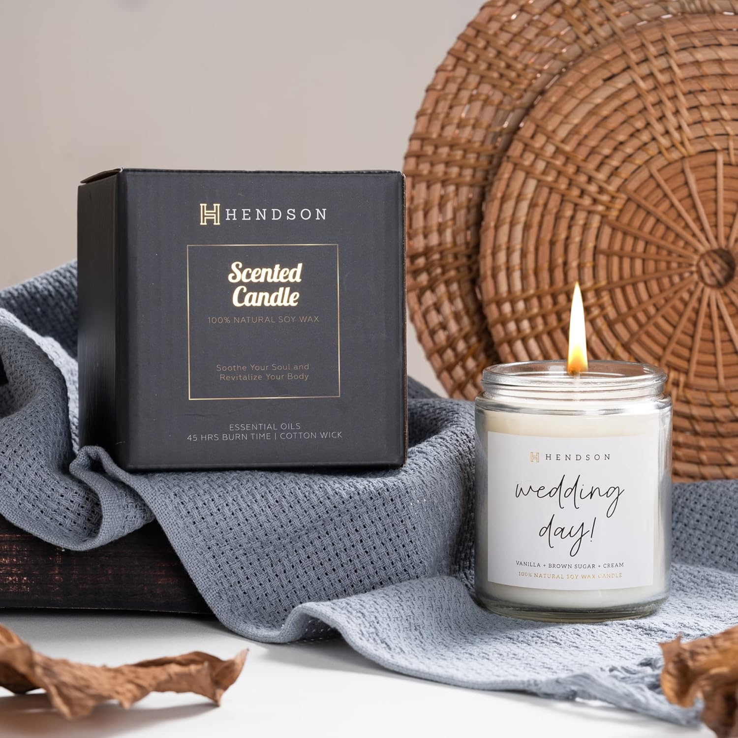 Wedding Shower Gifts - Candles Gift For Bride, Bridal Shower, Bachelorette Party Gifts From Bridesmaids - Wedding Day Candle - Engaged Couple - Scented Candles