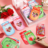 60 Set Valentine'S Day Cards Bulk Valentines Mason Jars Cards For School Classroom Party Favors Candy Holder Exchange Gifts Supplies(Hollow Heart)