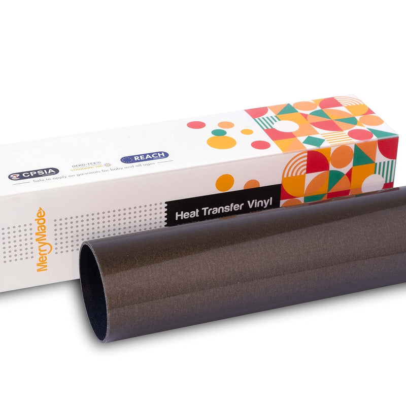 Black Heat Transfer Vinyl Htv Roll - Reflective 12" X 24". | Easy To Cut, Weed