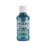 Pebeo Pouring Experiences - Ready-to-Use Premixed Acrylic Paint - Ideal for Fluid Art, 118 ml, Cobalt Blue Metallic