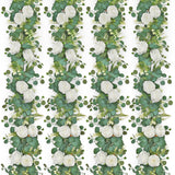 4 Pack 6.23 Ft Artificial Eucalyptus Garlands With White Roses,Faux Floral Greenery Garlands Fake Rose Flowers Vines Garlands For Wedding Table Centerpieces Arch Party Ceremony Backdrop Decor