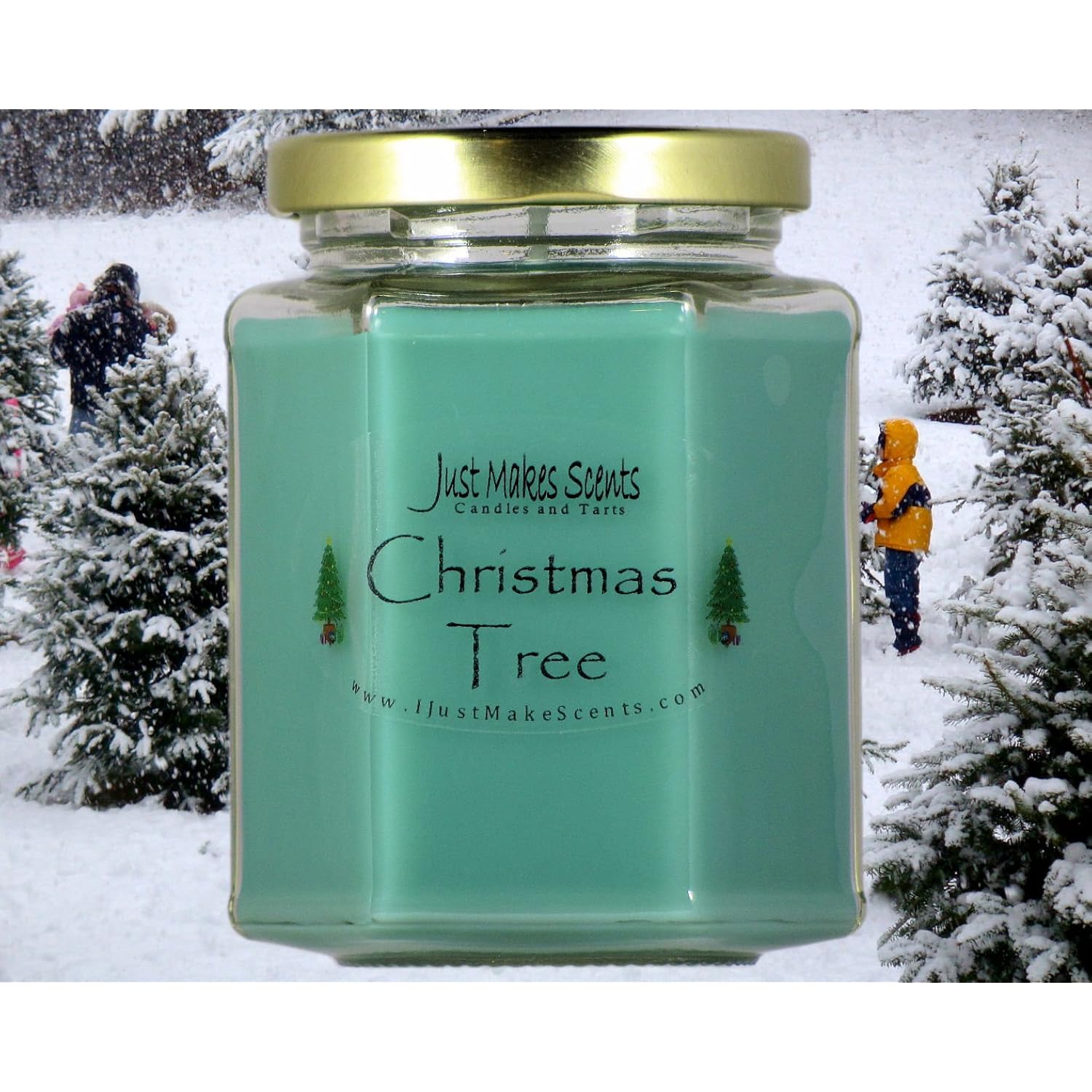 3 Pack - Christmas Tree Scented Blended Soy Candle | Real Christmas Tree Fragrance | Hand Poured In The Usa By