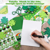 24 Sets Irish Blessing Gift St Patrick'S Day Assorted Cross Religious Greeting Card Shamrock Wishes Cards For Jesus Spring Party Supplies