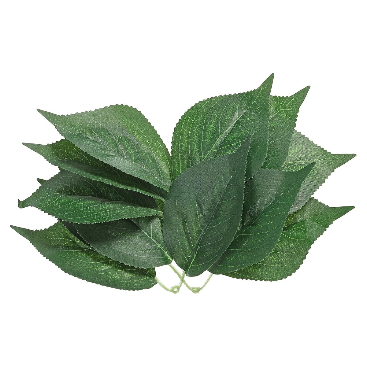3.15X11.02 Artificial Silk Hydrangea Leaf, 40 Pcs Artificial Green Fake Leaves