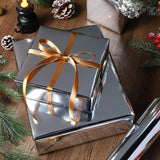Silver Metallic Wrapping Paper, 17 Inch X 33 Feet, Solid Color Paper Roll, Gift Wrapping Paper Rolls For Wedding, Birthday, Christmas, Baby Shower