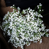 Babys Breath Artificial Flowers,30Pcs Gypsophila Bouquets Real Touch 20" Long Stem Flowers For Wedding Home Garden Diy Decoration (White 30Pcs)