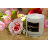 Spiced Pears & Vanilla Scented Soy Blend Candle, White Glass Jar, Premium Fragrance With Black Gift Box, Long-Lasting 50 Hour Burn Time