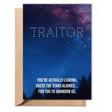 Coworker Leaving Card, Funny Congrats New Job, Goodbye Gift For Colleague, Boss - 5X7 Inch Folded Card Include Envelope, Sticker - Blank Inside, Unique & Funny Gift For Him, Her, Women, Men (Stars)