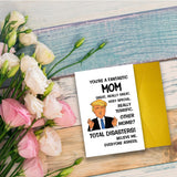 Humorous Birthday Card For Mom Wife Grandma, Funny Mom Birthday Card Gift From Son Daughter Kids Husband, Humor Mother'S Day Gift From Son Daughter, Happy Bday Mommy