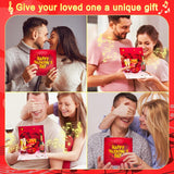 Valentine'S Day Cards, Anniversary Card Pop Up Card,Champagne Led Light & Music, Valentine Card For Women And Men, Music Playing Valentine- Accompaniment, Impresses Lovers