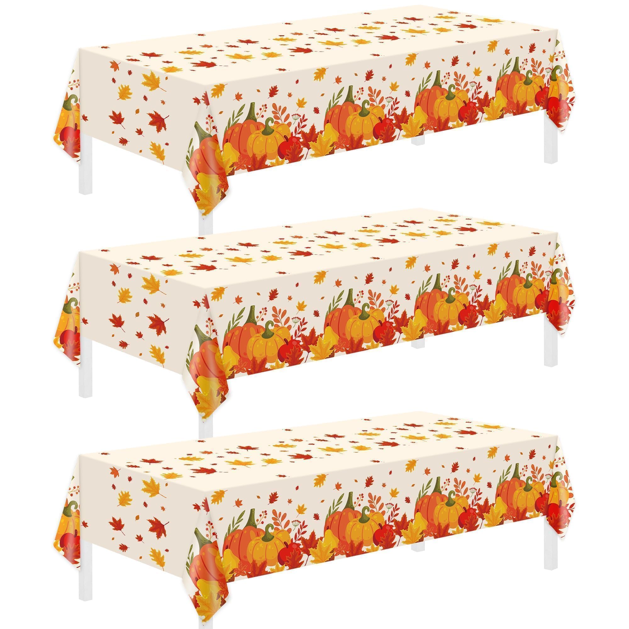 3 Pack Christmas Tablecloths Disposable,Christmas Decorations,54 x 108 Inch,Plastic Table Cloths for Rectangle Tables,Red Themed Checkered Table Covers for Xmas,Indoor,Outdoor,Birthday,Parties
