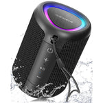 Portable Bluetooth Speaker, Clear Sound, IPX5, All-Day Playtime, TWS Pairing