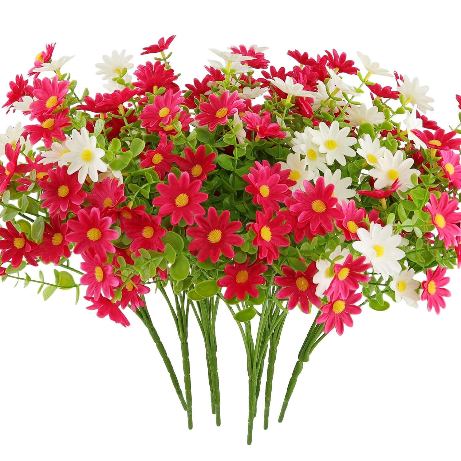 Cemetery Artificial Flowers With Vase Angel Mark - 2 Set Artificial Red Chrysanthemums Grave Memorial Flowers- Prayer Angel & Trumpet Angel Memorial Pendant For Headstones Gravesite Decoration