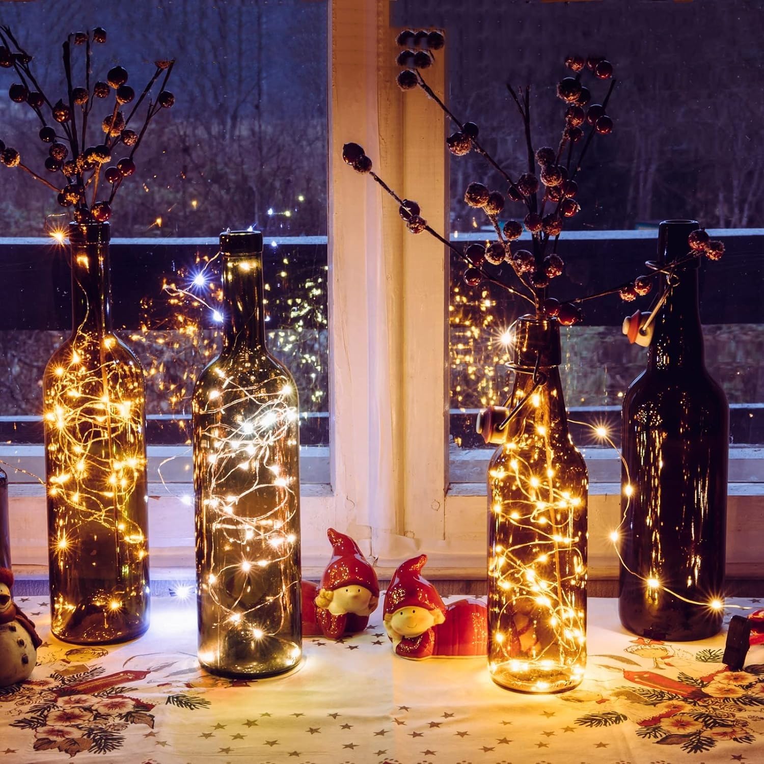 Fairy Lights Plug In, 40Ft 100 Led Indoor Outdoor String Lights,Twinkle String Lights For Bedroom With Remote And Timer