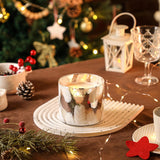 Winter Balsam Fir Scented Candle, Large 3 Wicks Silver Pine Candles For Winter, 14 Oz Christmas Candle Gifts For Women, Christmas Home Decorations, Fir Christmas Tree Candle