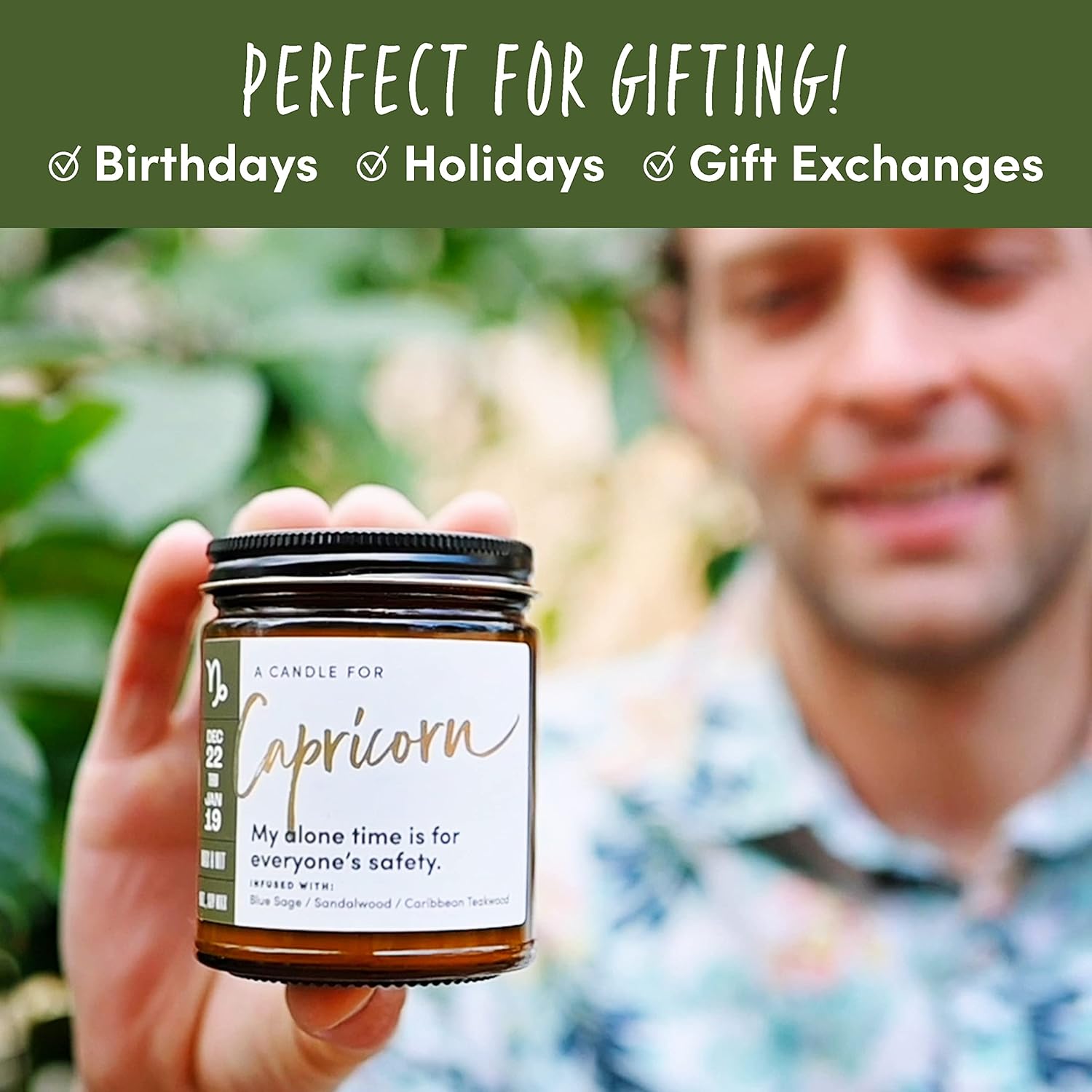 Capricorn Gifts For Women, Astrology Gifts For Women, Capricorn Candle, Zodiac Gift, December January Birthday Gift For Woman, Zodiac Candles, Astrology Candle - 9Oz