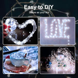 12 Pack Battery Operated Fairy Lights 7FT 20 LED White Mini String Lights Waterproof 3 Modes Twinkle Lights for Bedroom Christmas Party Easter Halloween Decor Indoor Outdoor