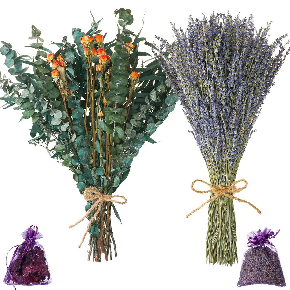 Dried Eucalyptus Bundle - 119 Pcs For Shower Hanging & Home Decor, Fresh Eucalyptus Stems For Self-Care