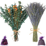 Dried Eucalyptus Bundle - 119 Pcs For Shower Hanging & Home Decor, Fresh Eucalyptus Stems For Self-Care