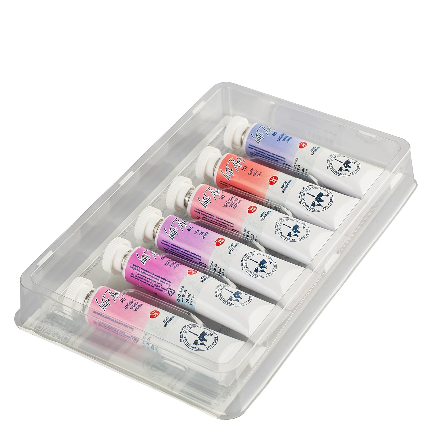 Extra Fine Artists Grade Professional Watercolors 6 * 10 Ml Set In Plastic Correx By Nevskaya Palitra (Rose Flowers Set)