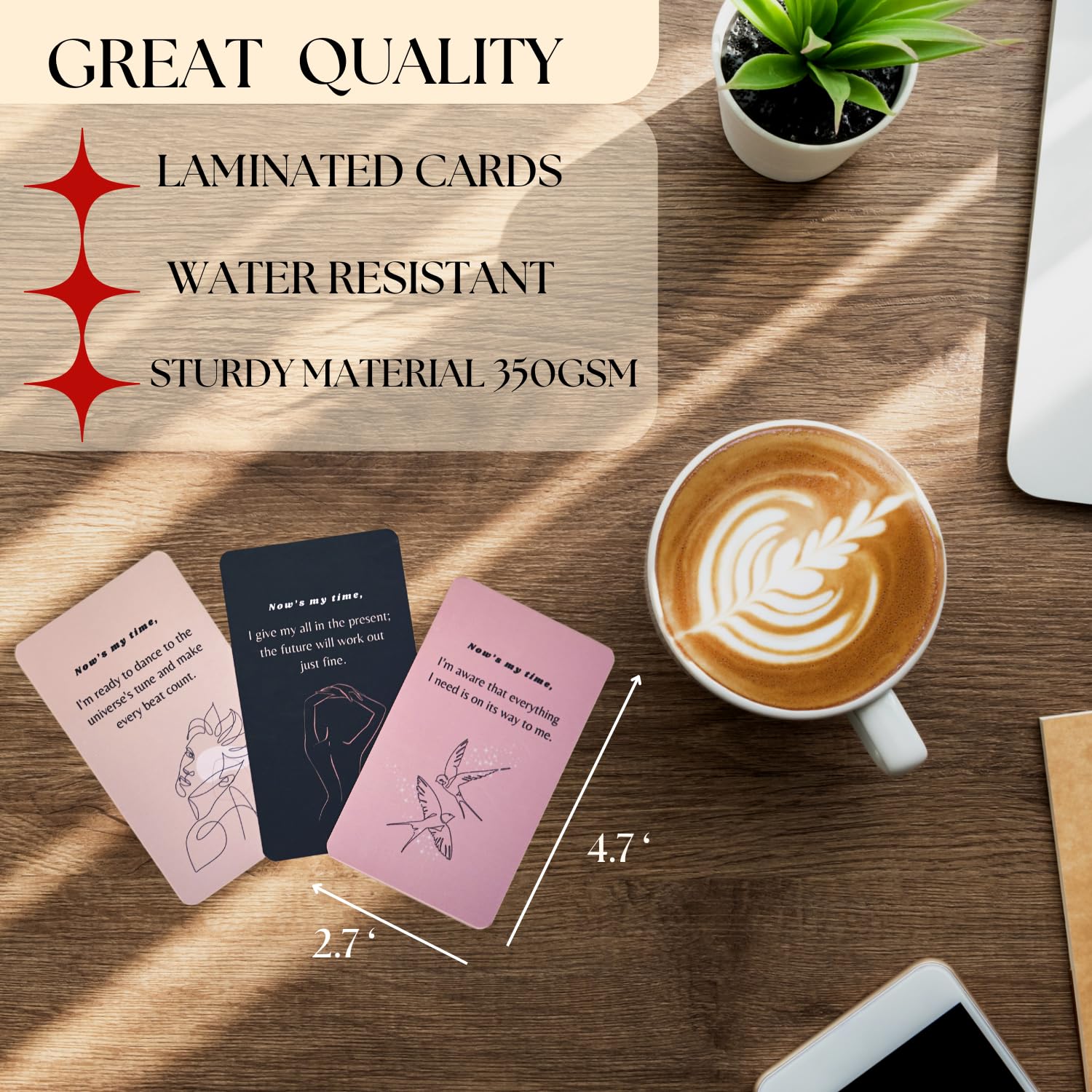 . Affirmation Cards For Women, Inspirational Quotes. Positive Affirmations Cards, Motivational Cards & Self Care Cards, Mindful & Daily Affirmation Cards