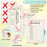 Pink Wedding Friendly Feud Quiz, Bow Bridal Shower Friendly Feud Game Set For Reception And Guests, Bridal Shower Game, Engagement Party Games, Bachelorette Party Decor & Supplies-04