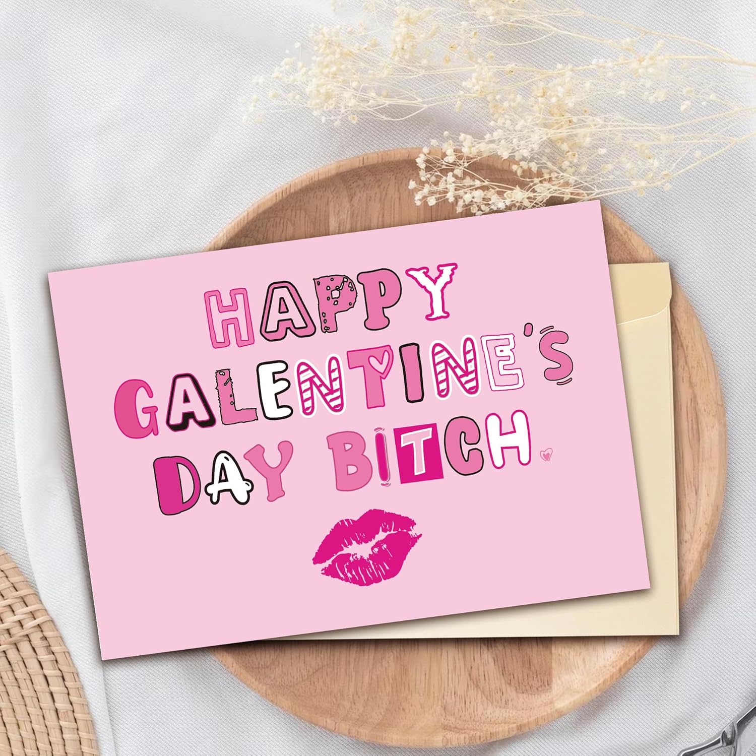 Happy Galentine'S Day Card For Best Friend, Rude Galentines Day Gift Idea For Sister Bestie, Anti Valentines Day Card, Lady Friends Celebrate Card