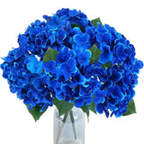 2 Pcs Hydrangea Artificial Flowers Royal Blue Hydrangeas 10 Heads Silk Hydrangea Flowers Bouquets Blue Artificial Flowers For Wedding Bouquet Table Centerpieces Floral Arrangements Home Decor