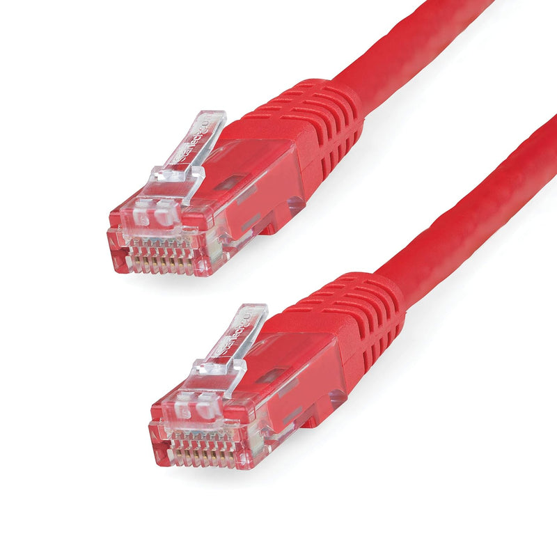 6Ft Cat6 Ethernet Cable - Red Cat 6 Gigabit Ethernet Wire -650Mhz 100W Poe++ R