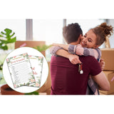 Housewarming Party Game, Word Scramble, Floral Greenery New Home Celebration Party Ideas, New Homeowner/First Home/Apartment/House Party Decorations - 30 Pack(B08)