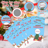 Christmas Scratch Off Cards - 50Pcs Xmas Party Scratch Prize Cards - Santa Festive Raffle Tickets For Adults Families Events Business Groups Game Supplies - D01