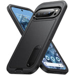 Pixel 9/9 Pro Case, Military Grade Drop Protection, Stand, Black