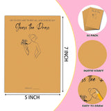 Bridal Shower Game - Find The Dress Cards Games - Unique Wedding Shower Games Ideas - Fun Wedding Party Favor Decor - Engagement/Bachelorette Party Supplies & Activities - 30 Game Cards(D03)