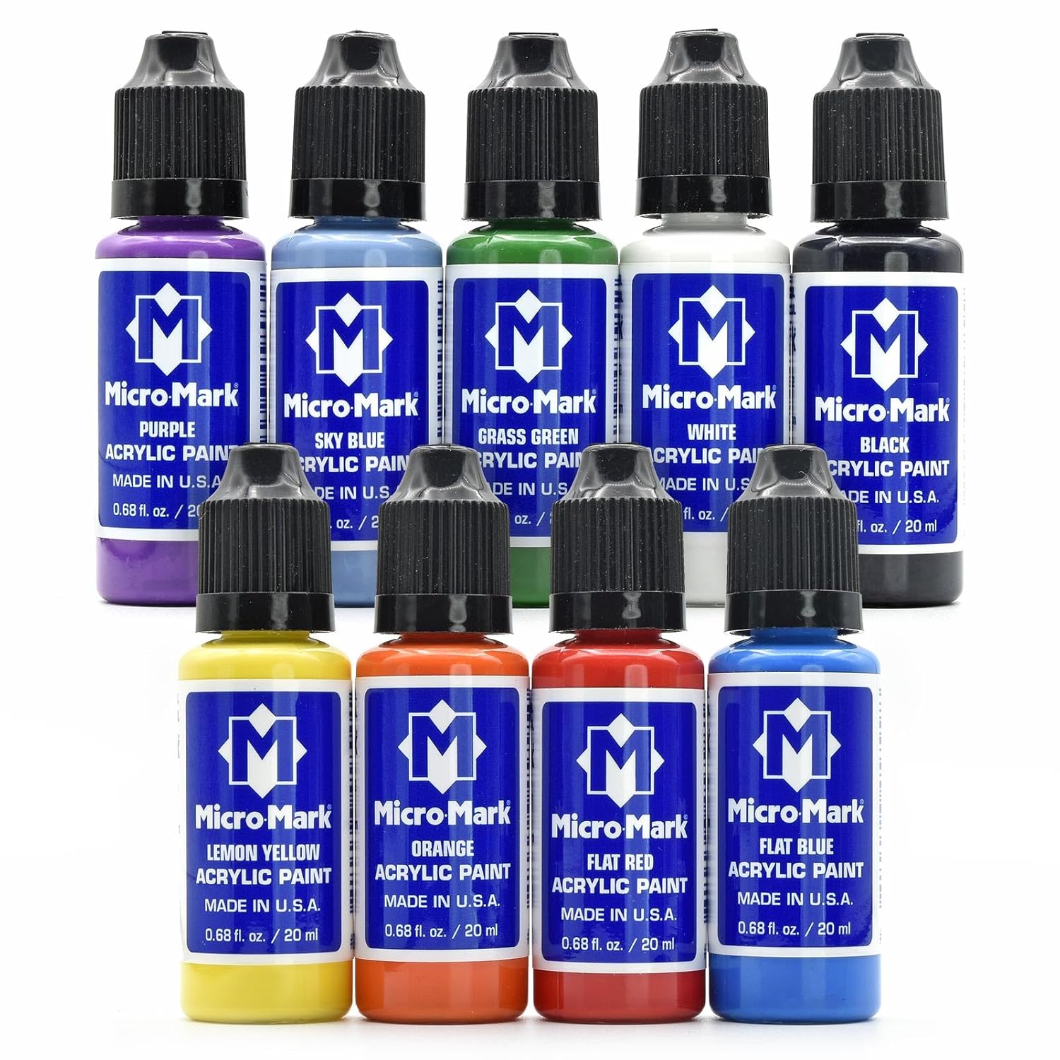 Micro-Mark Prime Plus Acrylic Paint Set