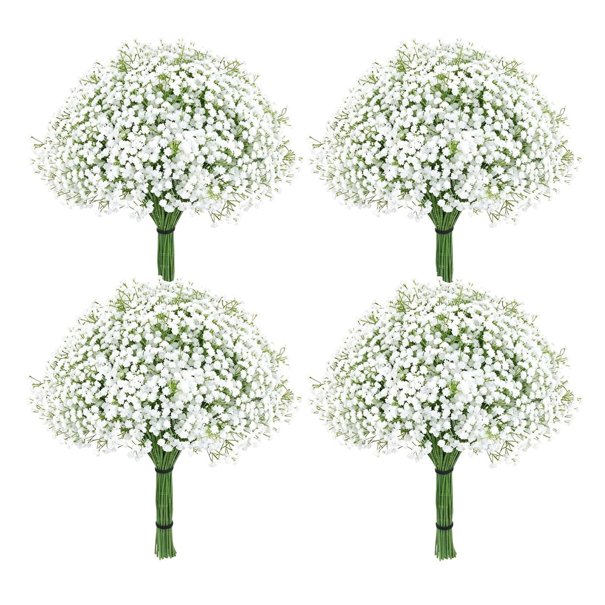 Babys Breath Artificial Flowers, 36 Pcs Baby Breath Flowers Artificial Bulk Real Touch Faux Flowers Bouquets For Wedding Decor Party Home Decoration (White)