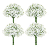 Babys Breath Artificial Flowers, 36 Pcs Baby Breath Flowers Artificial Bulk Real Touch Faux Flowers Bouquets For Wedding Decor Party Home Decoration (White)