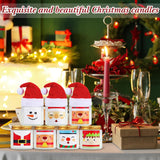 24 Pack Christmas Scented Candles Jar Set Include 12 Pcs 7Oz Soy Wax Aromatherapy Candles And 12 Pcs Mini Santa Hat Holiday Party Favor Gift Bulk For Women Men Adult Coworker