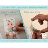 Baby Shower Games For Girl And Boy, 33 Poopie Emoji Scratch Off Lottery Tickets, Baby Games Ideas, Scratch Off Game.