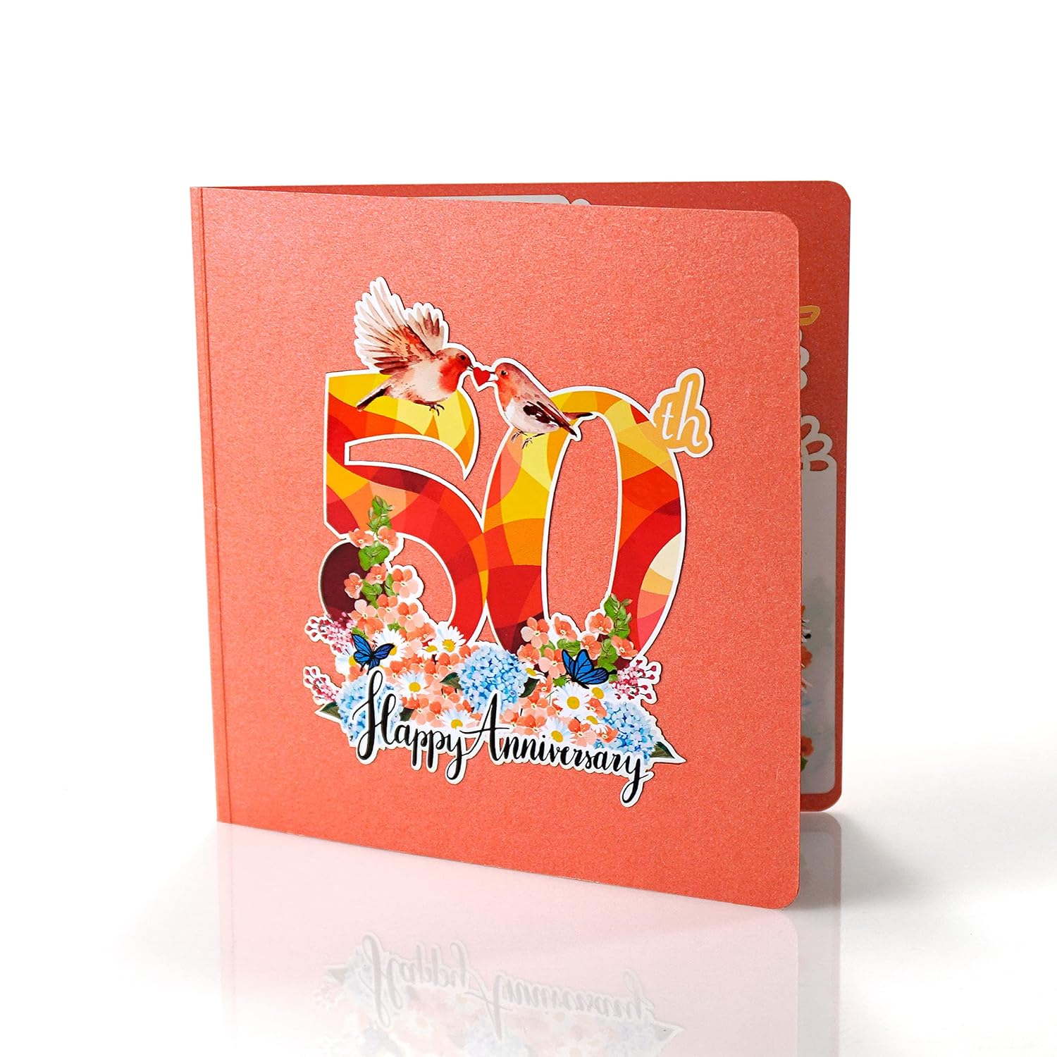Cutpopup Anniversary Card Pop Up, Wedding 3D Greeting Card (Happy 50Th Anniversary)