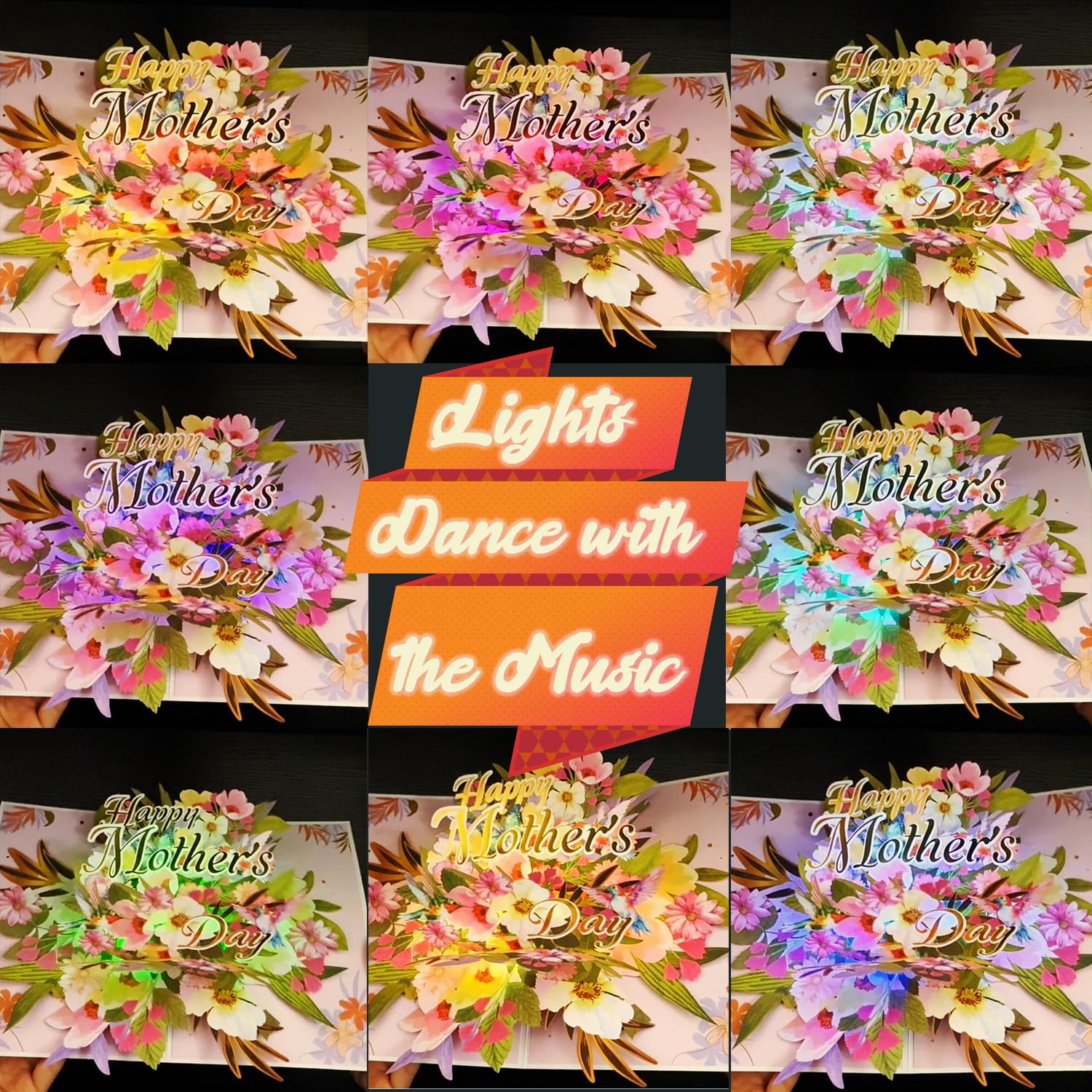 Mothers Day Card, Light And Musical Mothers Day Card, Pop Up Happy Mother'S Day Gift, 8.3"X5.8" With Envelope